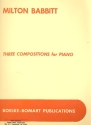 3 Compositions  for piano