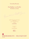 Der Barbier von Sevilla Band 1 fr Flte, Violine, Viola und Violoncello Partitur und Stimmen