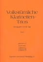 Volkstmliche Klarinettentrios Band 1  Partitur und Stimmen