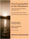 Zweigroschenlied an den Abendstern fr Streichorchester Partitur und Stimmen