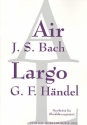 Air (Bach) und Largo (Hndel) fr 2 Trompeten, Horn, Posaune Tuba,   Partitur und Stimmen