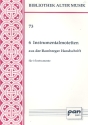 6 Instrumentalmotetten aus der Bamberger Handschrift für 3 Instrumente,  3 Partituren