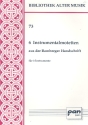 6 Instrumentalmotetten aus der Bamberger Handschrift fr 3 Instrumente,  3 Partituren