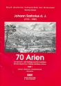 70 Arien Band 1 fr hohe Singstimme, 2 Violinen und Bc Partitur
