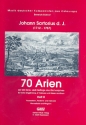 70 Arien Band 2 fr hohe Singstimme, 2 Violinen und Bc Partitur