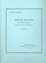 2 pices pour 2 violons, alto et violoncelle, partition et parties