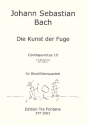 Die Kunst der Fuge Contra- punctus 10 fr 4 Blockflten (SATB) Partitur und Stimmen