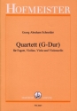 Quartett G-Dur fr Fagott, Violine, Viola und Violoncello Partitur und Stimmen