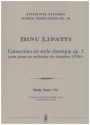 Concertino en style classique op.3 pour piano et orchestre de chambre Studienpartitur