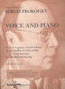 Collected Works for voice and piano (russ) text in kyrillischer Schrift