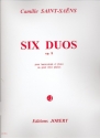 6 duos op.8 pour harmonium et piano ou pour 2 pianos