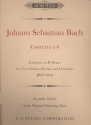 Concerto A 6 BWV1043 for 2 Violinen, strings and bc FACSIMILE OF THE PERFORMANCE Parts