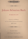 Concerto A 6 BWV1043 for 2 Violinen, strings and bc FACSIMILE OF THE PERFORMANCE Parts