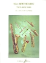 3 esquisses pour 4 saxophones (SATB) partition et parties