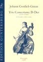 Trio concertante D-Dur fr 2 Bagamben und Bc Partitur und Stimmen