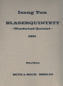 Quintett fr Flte, Oboe, Klarinette, Horn und Fagott Partitur