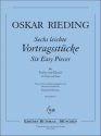 6 leichte Vortragsstcke (1. Lage) fr Violine und Klavier