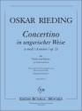 Concertino in ungarischer Weise a-Moll op.21 (1.-3. Lage ) fr Violine und Klavier