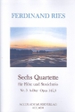 Quartett A-Dur op.145,3 fr Flte und Streichtrio Partitur und Stimmen