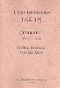 Quartett d-Moll Nr.1 für Flöte, Klarinette, Horn und Fagott Partitur und Stimmen