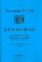 Qual mormorio giocondo per canto solo, tromba, 2 violini e bc,   Partitur und Stimmen