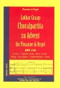 Choralpartitur zu Advent GWV229 fr Posaune und Orgel