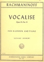 Vocalise op.34,14 bassoon and piano