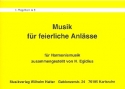 Musik fr feierliche Anlsse: fr Blasorchester Flgelhorn 1