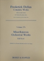 Orchestral Works GA VI/27b fr Orchester Partitur