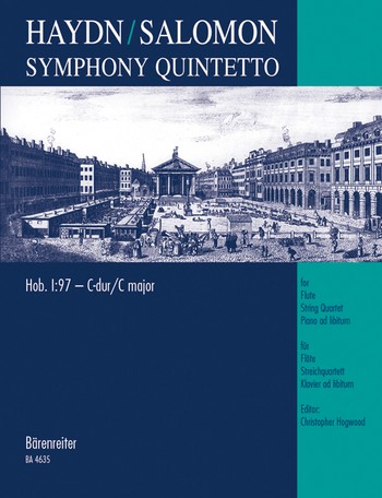 Sinfonie Quintett C-Dur Hob.I:97 fr Flte, Streichquartett und Klavier ad lib.,  Partitur und Stimmen