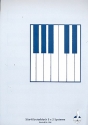 Notenblock 5x2 Systeme fr Klavier