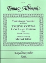 12 sonatas op.6 vol.2 (nos.5-8) for violin and bc