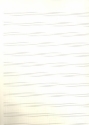 Notenpapier 34 x 25,5 cm hoch 12 Systeme mit Hilfslinien  5 Bgen