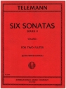 6 sonates vol.1 (nos.1-3) for 2 flutes score
