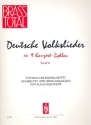 Deutsche Volkslieder in 9 Konzertzyklen Band 2 fr 2 Trompeten, Horn, Posaune und Tuba,  Partitur und Stimmen