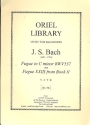 Fugue c minor BWV537 and Fugue 23 from book 2 for 4 recorders (SATB),  score and parts