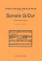 Sonate G-Dur aus op.55 fr Orgel fr Flte und Klavier