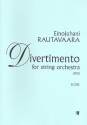 Divertimento for string orchestra score