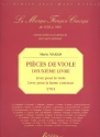 Pieces de viole vol.2 livre pour la viole livre pour la basse continue 1701