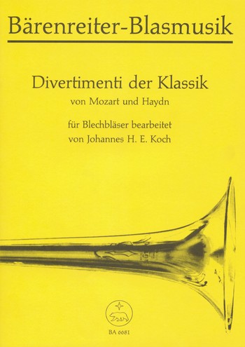 Divertimenti der Klassik von Mozart bis Haydn fr Blechblser Partitur