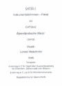 Alpenlndische Mess' fr Mnnerchor, Instrumente ad lib. Instrumentalstimmen