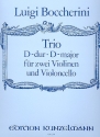 Trio D-Dur fr 2 Violinen und Violoncello Partitur und Stimmen