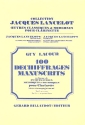 100 dchiffrages manuscrits vol.1 pour clarinette
