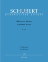Deutsche Messe fr gem Chor, Streicher und Bc (oder Orgel) Orgelauszug (dt)