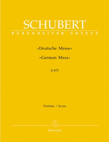 Deutsche Messe fr gem Chor, und Orchester Partitur