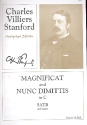 Magnificat and nunc dimittis C major for mixed chorus and organ score