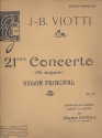 Concerto mi majeur no.21 pour violon et orchestre Partition