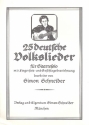 25 deutsche Volkslieder fr Gitarre
