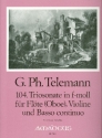 Triosonate f-Moll Nr.104 fr Flte (Oboe), Violine und Bc Partitur und Stimmen