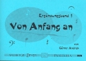 Von Anfang an Band 1 - Ergnzungsband fr Zither
